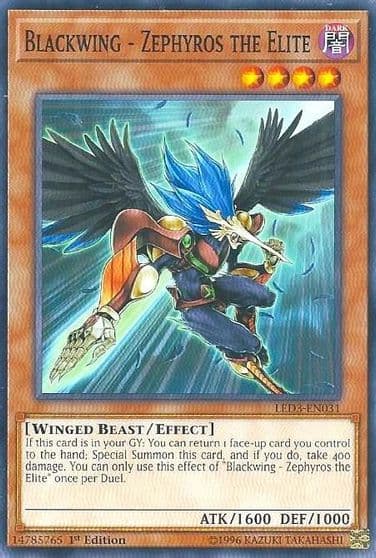 Blackwing Zephyros the Elite Legendary Duelists: White Dragon Abyss Yu-Gi-Oh! card