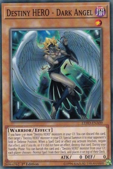 Destiny HERO Dark Angel Legendary Hero Decks Yu-Gi-Oh! card
