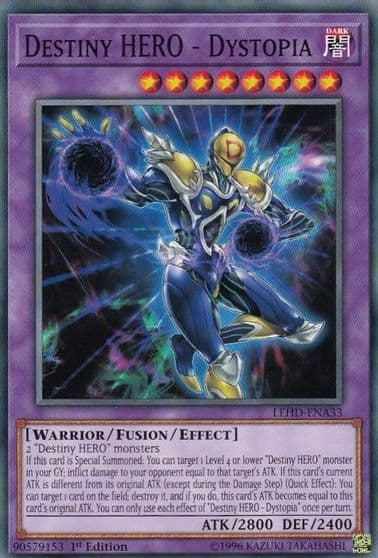 Destiny HERO Dystopia Legendary Hero Decks Yu-Gi-Oh! card