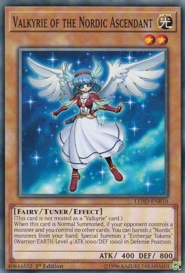 Valkyrie of the Nordic Ascendant Legendary Hero Decks Yu-Gi-Oh! card