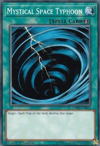 Mystical Space Typhoon Legendary Hero Decks Yu-Gi-Oh! card