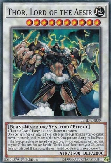 Thor Lord of the Aesir Legendary Hero Decks Yu-Gi-Oh! card