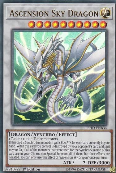 Ascension Sky Dragon Legendary Hero Decks Yu-Gi-Oh! card