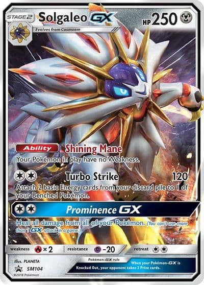 Solgaleo GX - SM104 SM Promos Pokemon card