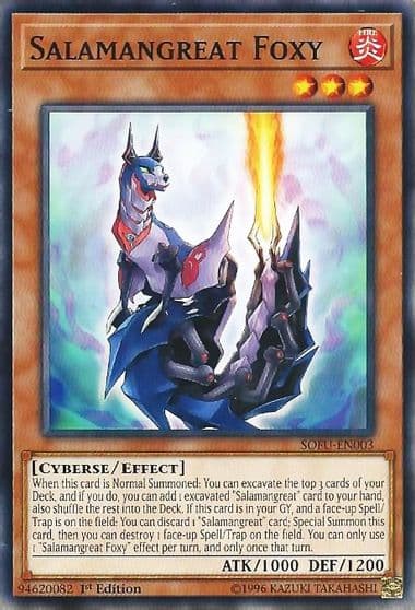 Salamangreat Foxy Soul Fusion Yu-Gi-Oh! card