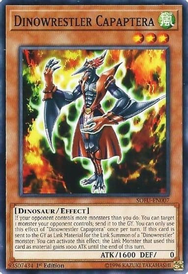 Dinowrestler Capaptera Soul Fusion Yu-Gi-Oh! card