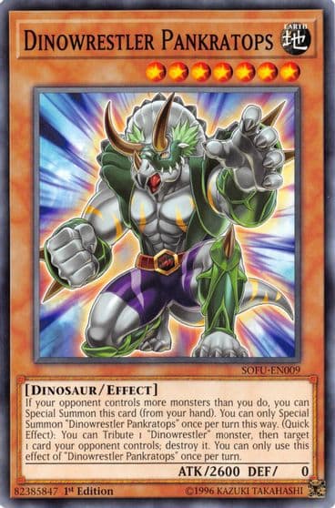 Dinowrestler Pankratops Soul Fusion Yu-Gi-Oh! card