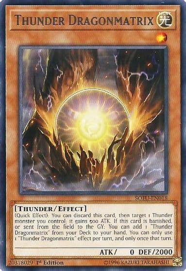 Thunder Dragonmatrix Soul Fusion Yu-Gi-Oh! card