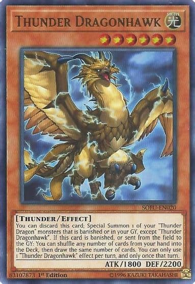 Thunder Dragonhawk Soul Fusion Yu-Gi-Oh! card