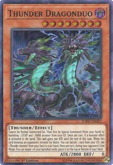 Thunder Dragonduo Soul Fusion Yu-Gi-Oh! card