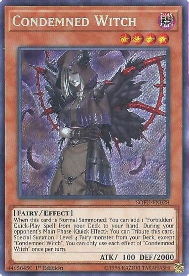 Condemned Witch Soul Fusion Yu-Gi-Oh! card