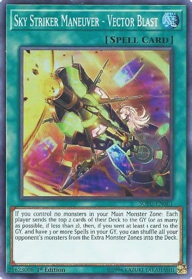 Sky Striker Maneuver Vector Blast Soul Fusion Yu-Gi-Oh! card