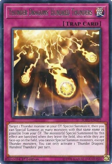 Thunder Dragons Hundred Thunders Soul Fusion Yu-Gi-Oh! card