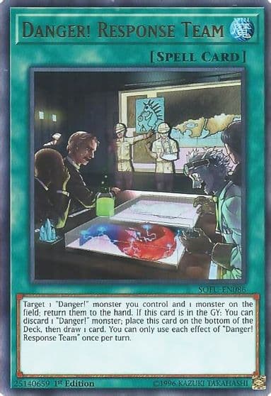 Danger Response Team Soul Fusion Yu-Gi-Oh! card