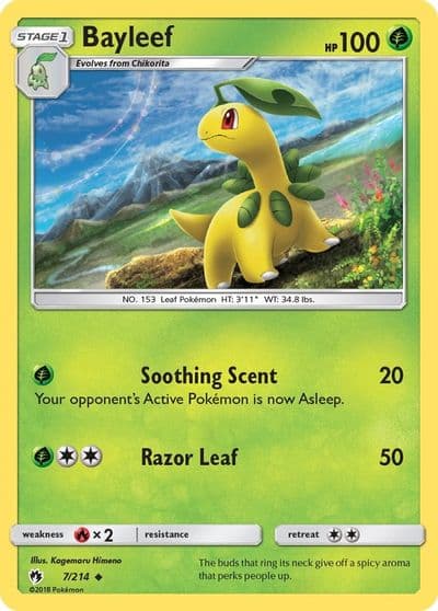 Bayleef SM - Lost Thunder Pokemon card