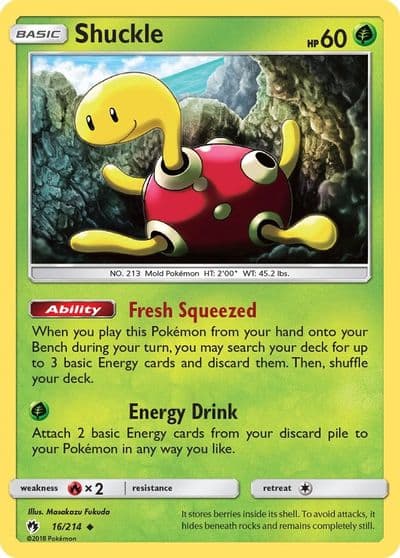 Shuckle SM - Lost Thunder Pokemon card