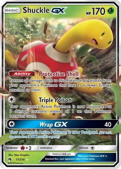 Shuckle GX SM - Lost Thunder Pokemon card