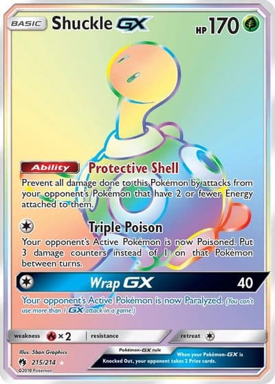 Shuckle GX (Secret) SM - Lost Thunder Pokemon card