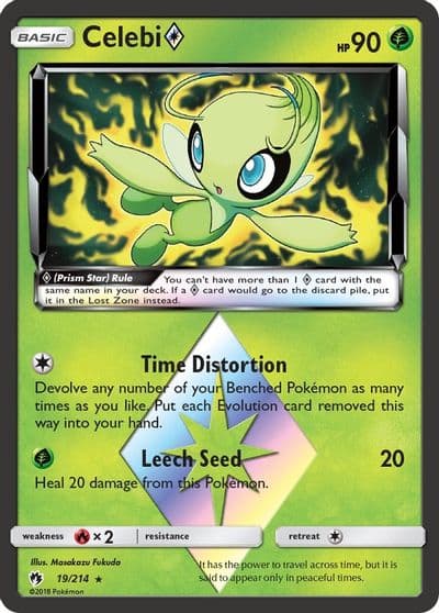Celebi SM - Lost Thunder Pokemon card