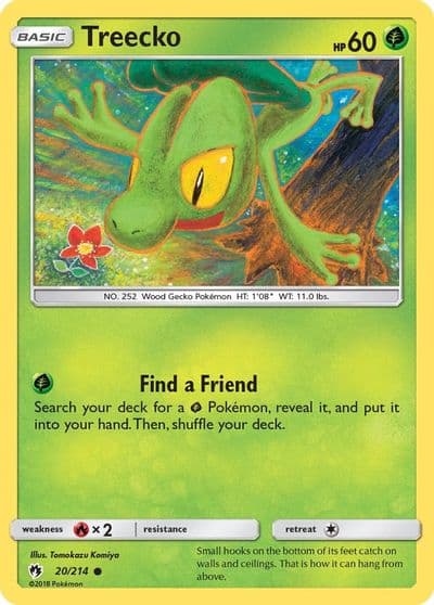 Treecko SM - Lost Thunder Pokemon card
