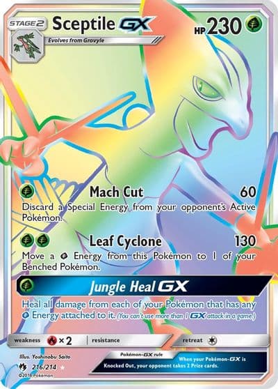 Sceptile GX (Secret) SM - Lost Thunder Pokemon card