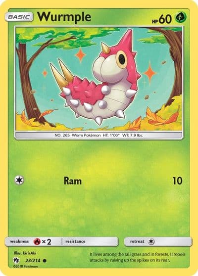 Wurmple (23) SM - Lost Thunder Pokemon card