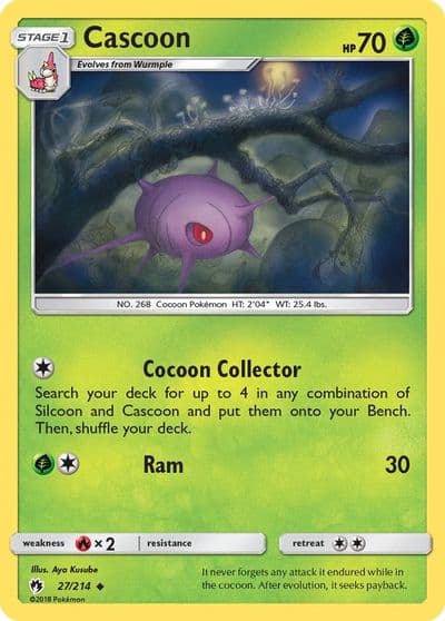 Cascoon SM - Lost Thunder Pokemon card