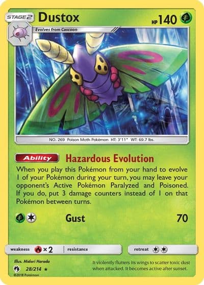 Dustox SM - Lost Thunder Pokemon card