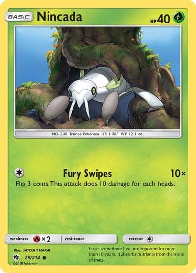 Nincada SM - Lost Thunder Pokemon card