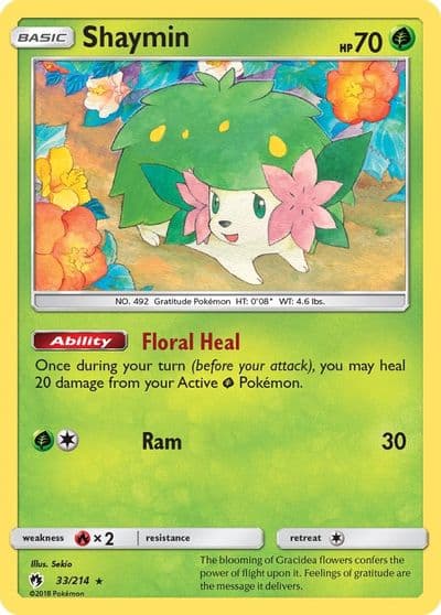 Shaymin SM - Lost Thunder Pokemon card