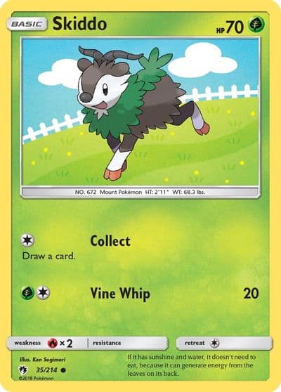 Skiddo SM - Lost Thunder Pokemon card