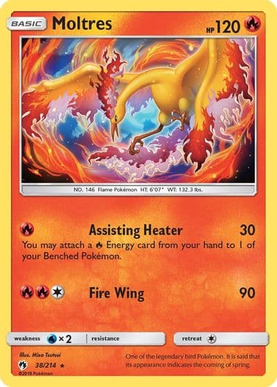 Moltres SM - Lost Thunder Pokemon card
