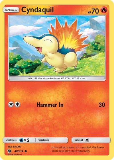 Cyndaquil (40) SM - Lost Thunder Pokemon card