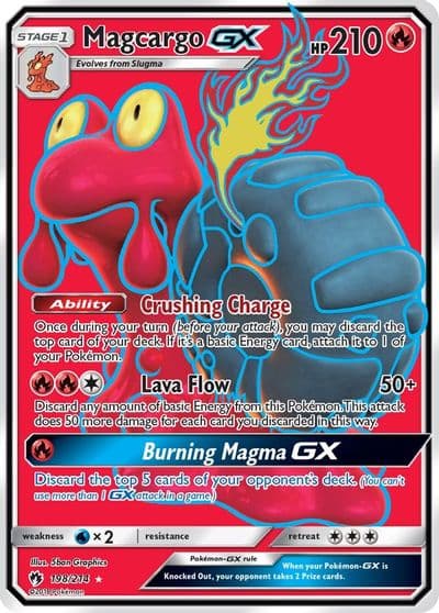 Magcargo GX (Full Art) SM - Lost Thunder Pokemon card