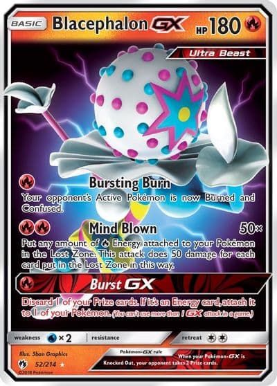 Blacephalon GX SM - Lost Thunder Pokemon card