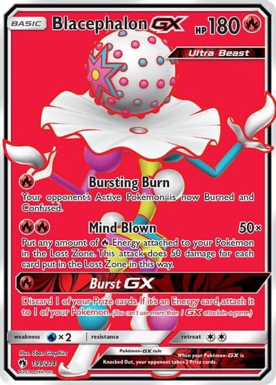 Blacephalon GX (Full Art) SM - Lost Thunder Pokemon card