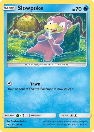 Slowpoke SM - Lost Thunder Pokemon card