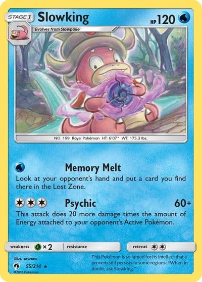 Slowking SM - Lost Thunder Pokemon card