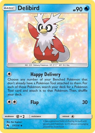 Delibird SM - Lost Thunder Pokemon card