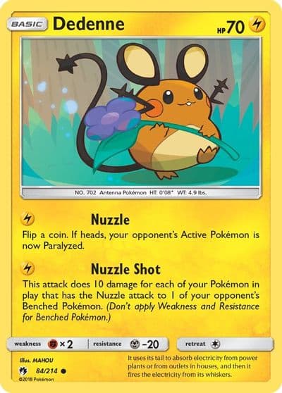Dedenne (84) SM - Lost Thunder Pokemon card