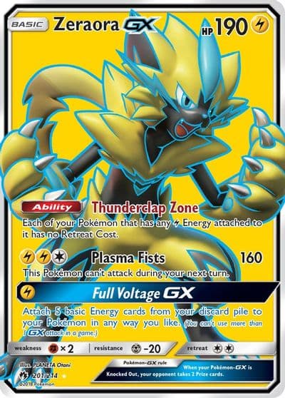 Zeraora GX (Full Art) SM - Lost Thunder Pokemon card