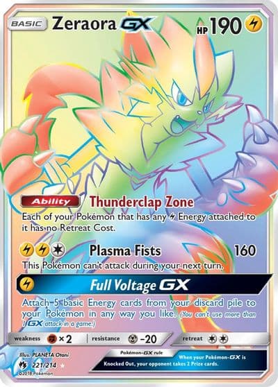 Zeraora GX (Secret) SM - Lost Thunder Pokemon card