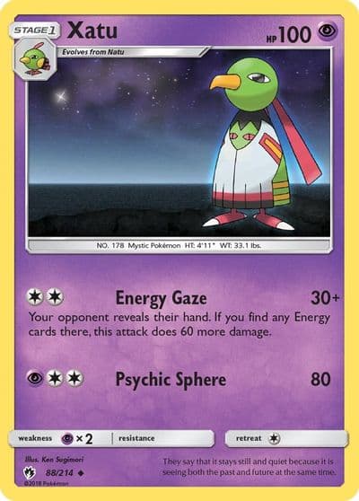 Xatu SM - Lost Thunder Pokemon card
