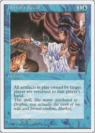 Hurkyls Recall Fourth Edition Magic card