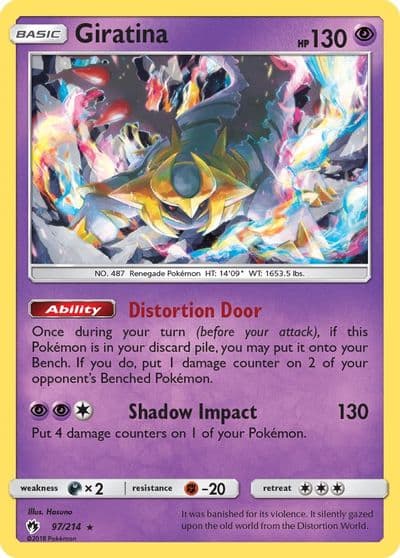 Giratina SM - Lost Thunder Pokemon card