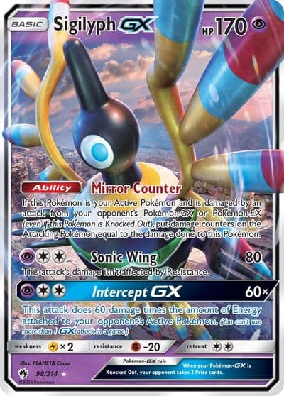 Sigilyph GX SM - Lost Thunder Pokemon card