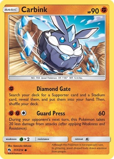 Carbink (117) SM - Lost Thunder Pokemon card