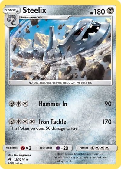 Steelix SM - Lost Thunder Pokemon card