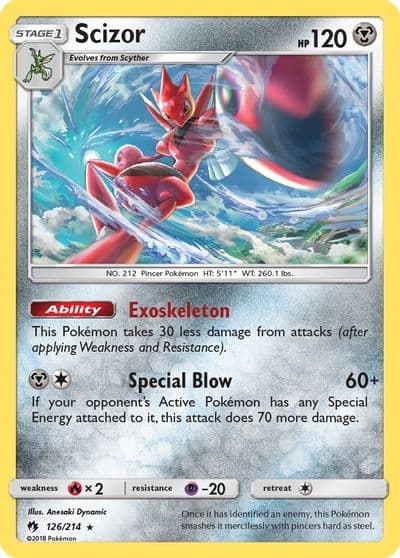 Scizor SM - Lost Thunder Pokemon card