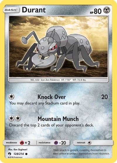 Durant SM - Lost Thunder Pokemon card